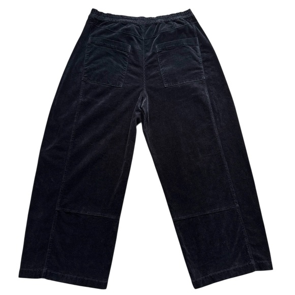Pilcro Izzie Relaxed Barrel Corduroy Pull On Pants Medium Black - Picture 4 of 7